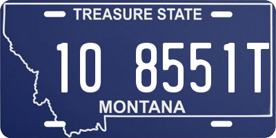 MT license plate 108551T