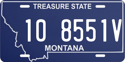 MT license plate 108551V