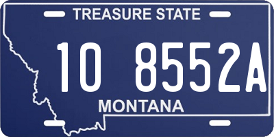 MT license plate 108552A