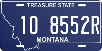 MT license plate 108552R