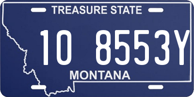 MT license plate 108553Y