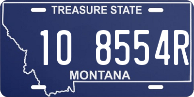 MT license plate 108554R