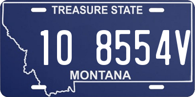 MT license plate 108554V