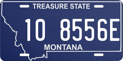 MT license plate 108556E