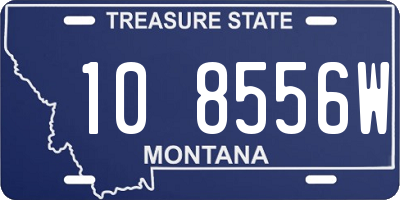 MT license plate 108556W