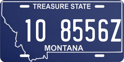 MT license plate 108556Z