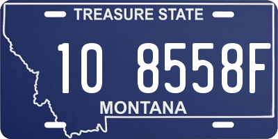 MT license plate 108558F