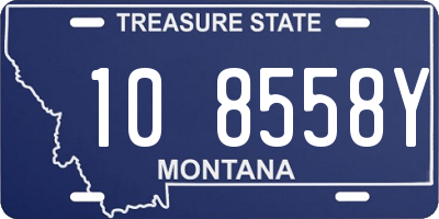 MT license plate 108558Y