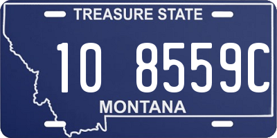 MT license plate 108559C