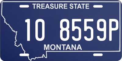 MT license plate 108559P