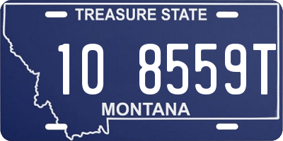 MT license plate 108559T