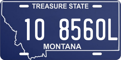 MT license plate 108560L