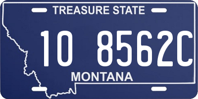 MT license plate 108562C