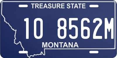 MT license plate 108562M