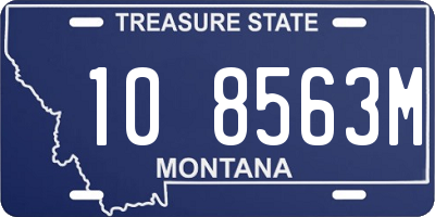 MT license plate 108563M