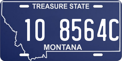 MT license plate 108564C