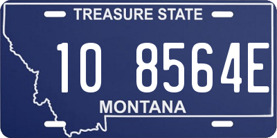 MT license plate 108564E