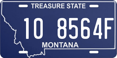 MT license plate 108564F