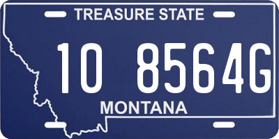 MT license plate 108564G