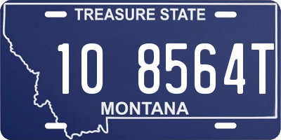 MT license plate 108564T