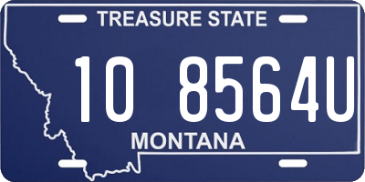 MT license plate 108564U