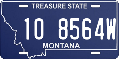 MT license plate 108564W