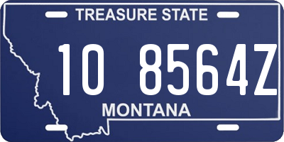 MT license plate 108564Z