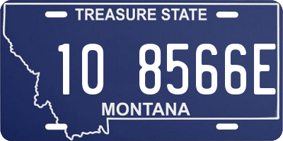 MT license plate 108566E