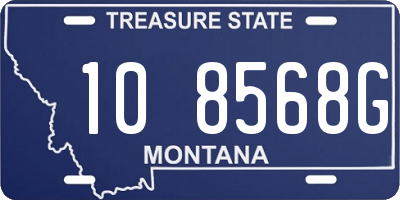 MT license plate 108568G