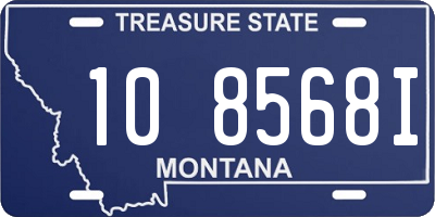 MT license plate 108568I