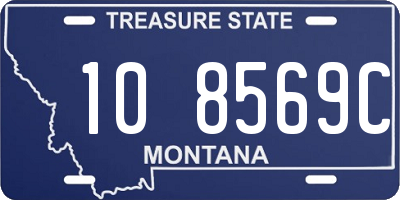 MT license plate 108569C