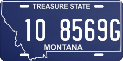 MT license plate 108569G