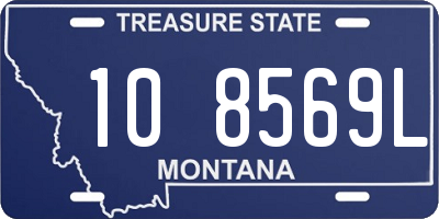 MT license plate 108569L