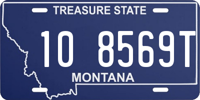 MT license plate 108569T