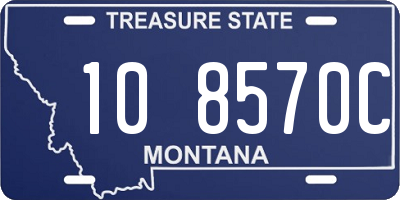 MT license plate 108570C