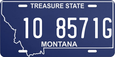 MT license plate 108571G