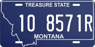 MT license plate 108571R