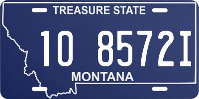 MT license plate 108572I