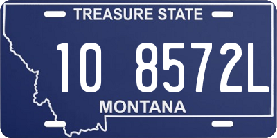 MT license plate 108572L