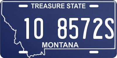 MT license plate 108572S