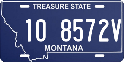 MT license plate 108572V