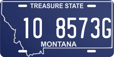 MT license plate 108573G