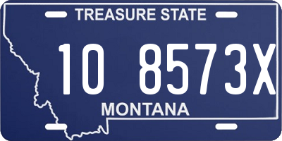 MT license plate 108573X