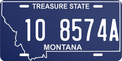 MT license plate 108574A