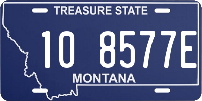 MT license plate 108577E