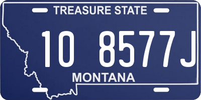 MT license plate 108577J