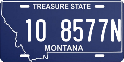 MT license plate 108577N