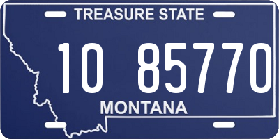 MT license plate 108577O