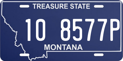 MT license plate 108577P