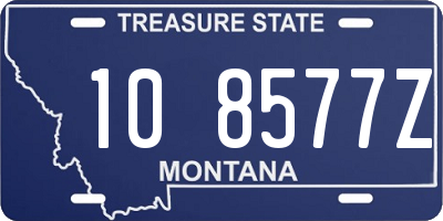 MT license plate 108577Z